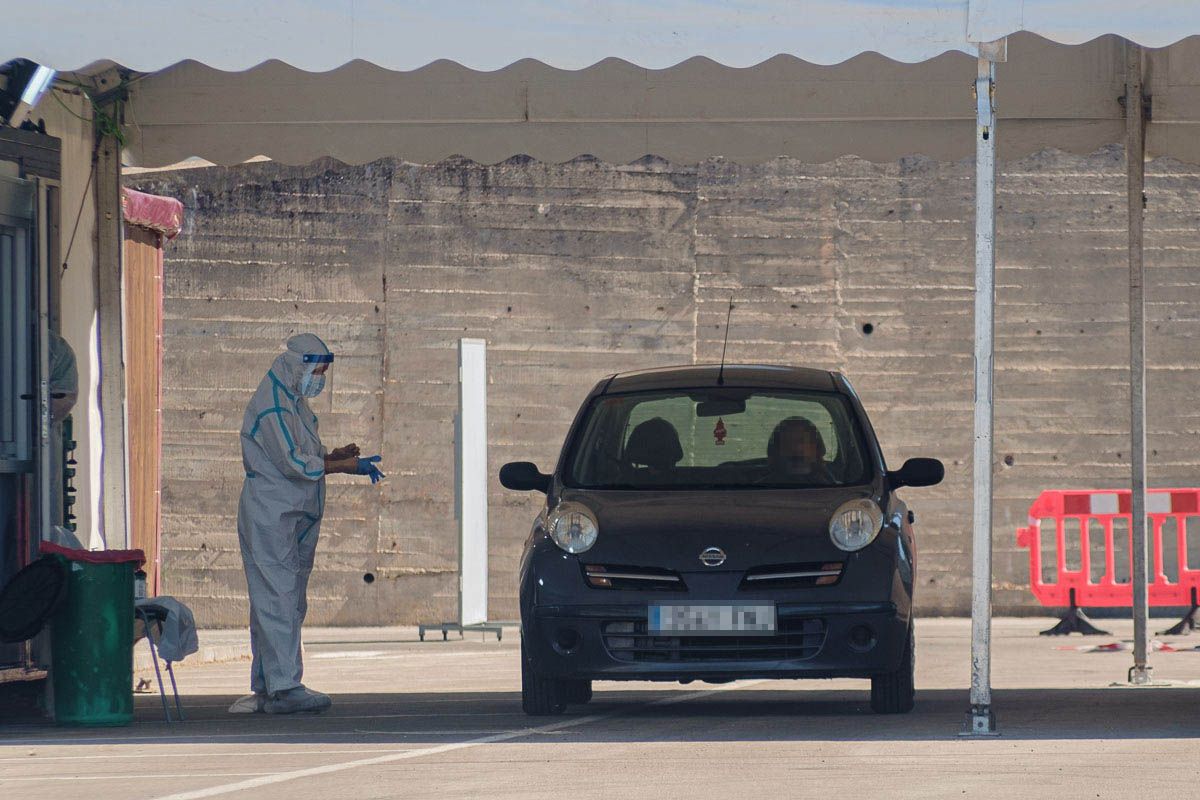 Pruebas de covid en Jerez, en días pasados.