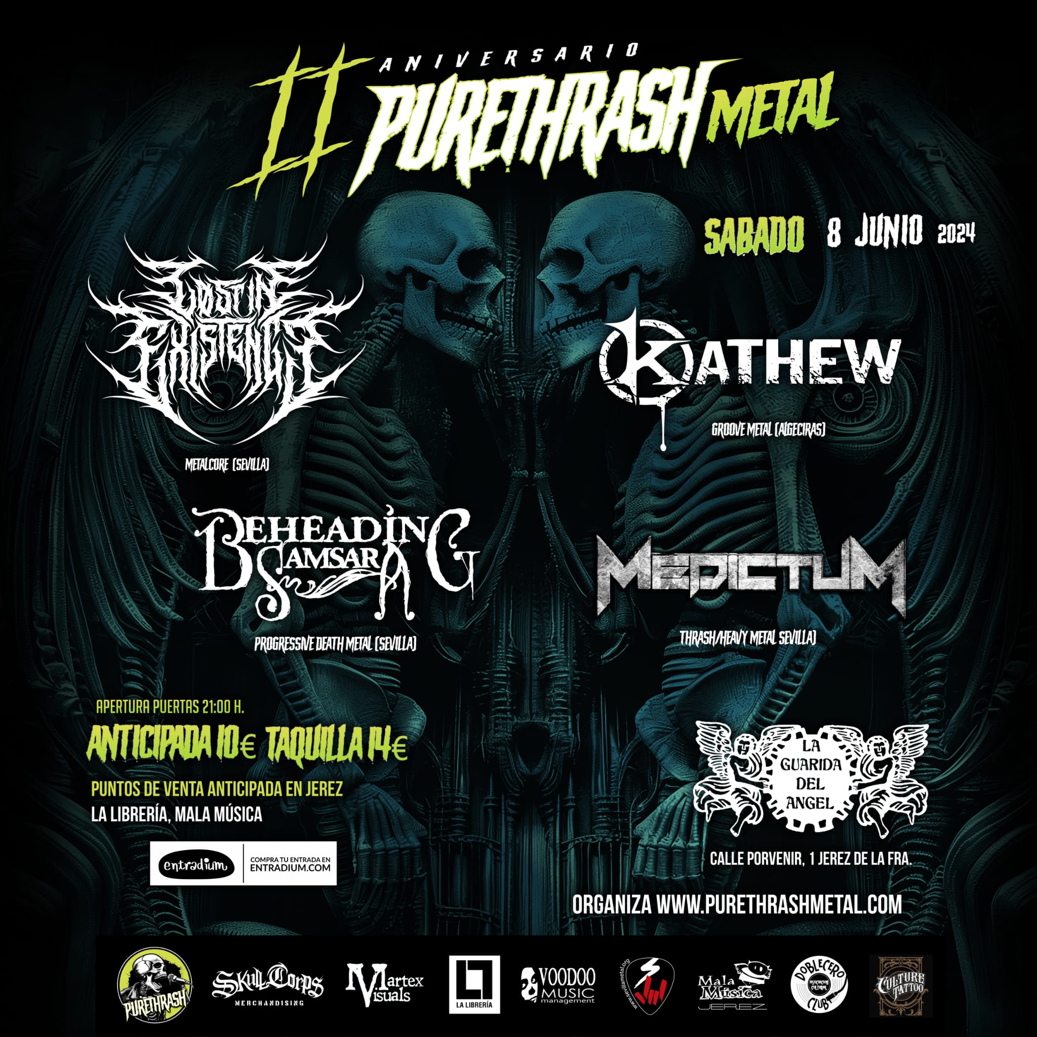 Cartel del aniversario de Purethrashmetal.
