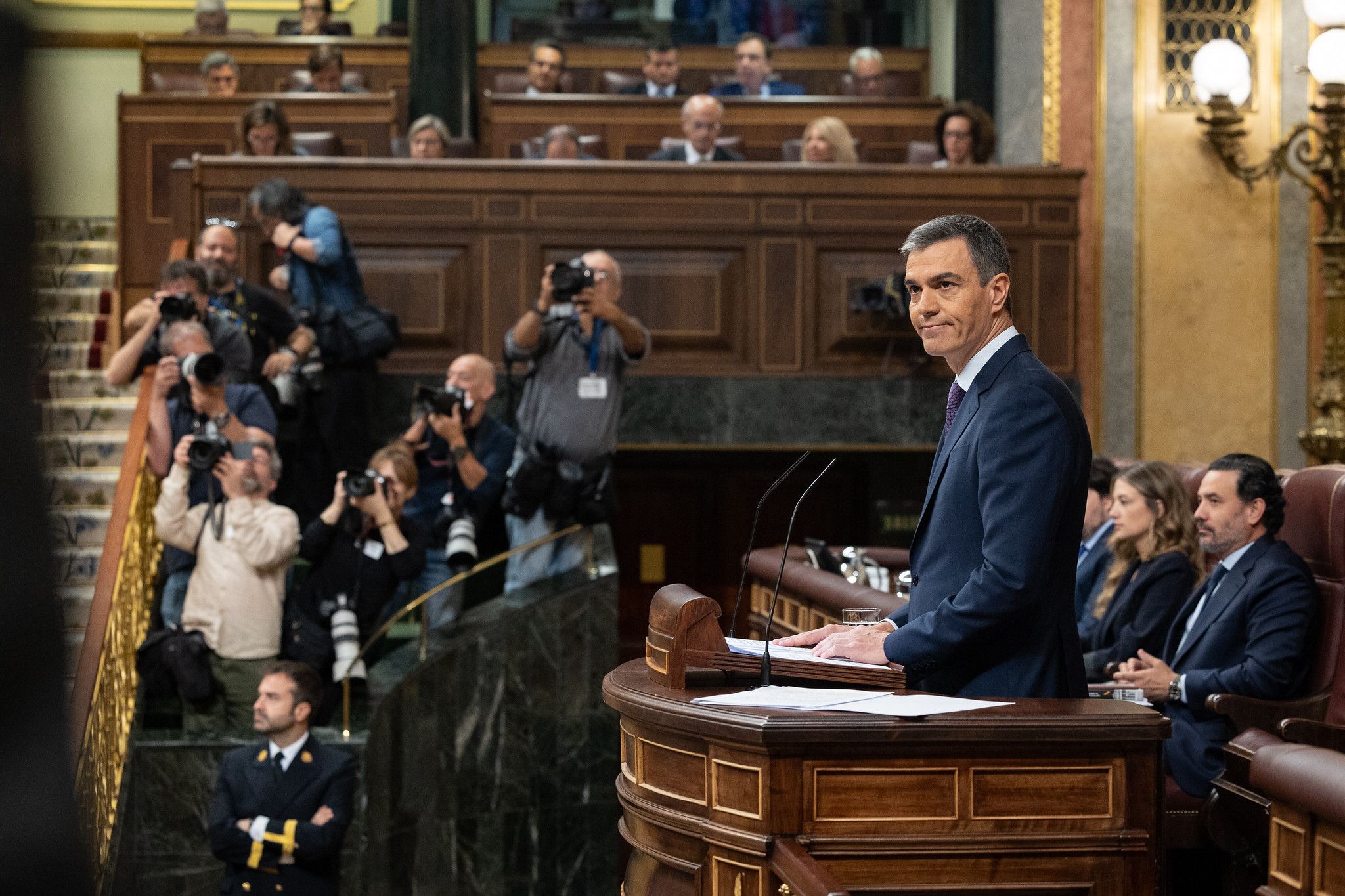 Pedro Sánchez esta semana en el Congreso.