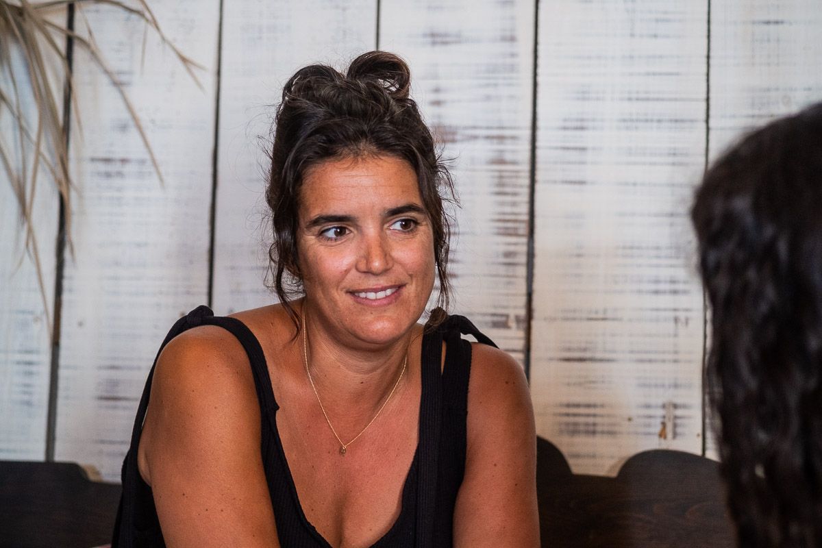 María Montoya durante la entrevista. FOTO: MANU GARCÍA