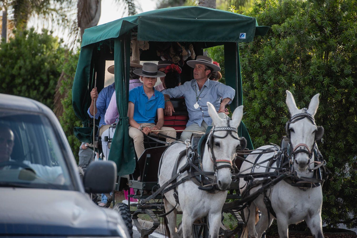 Llegada de la Hermandad del Rocío de Sevilla.