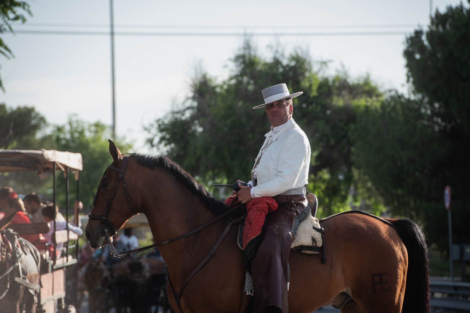 Llegada de la Hermandad del Rocío de Sevilla.