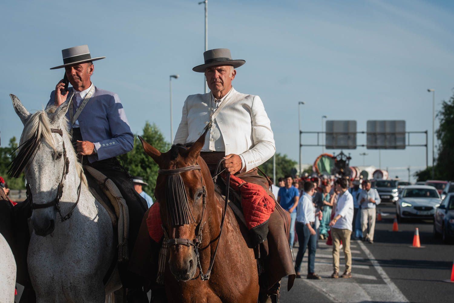 Llegada de la Hermandad del Rocío de Sevilla.