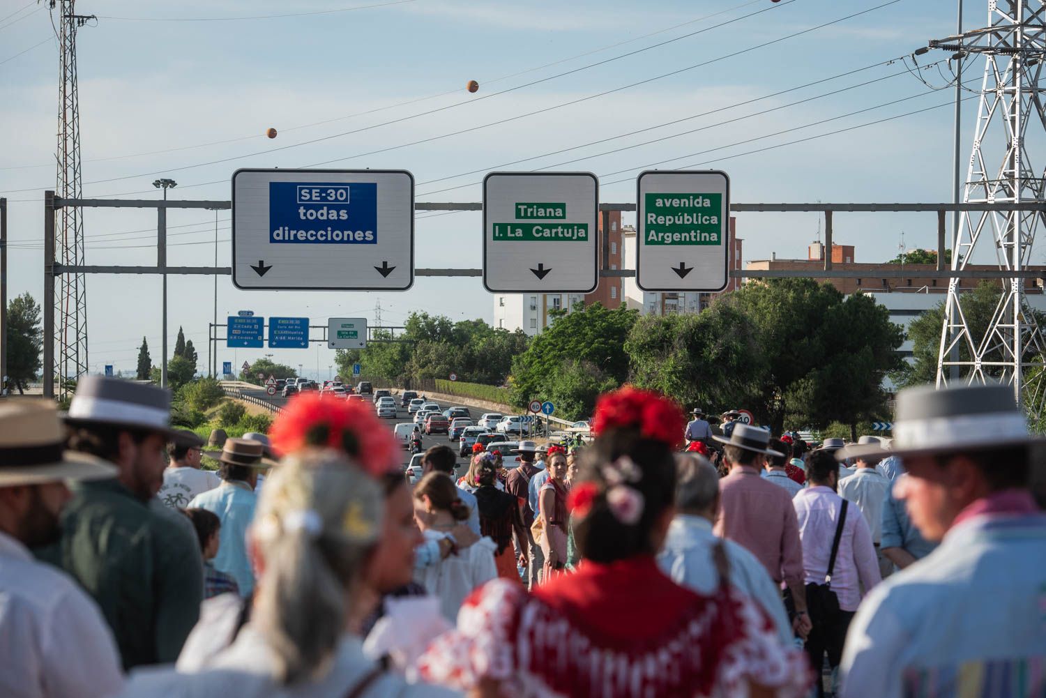 Llegada de la Hermandad del Rocío de Sevilla.