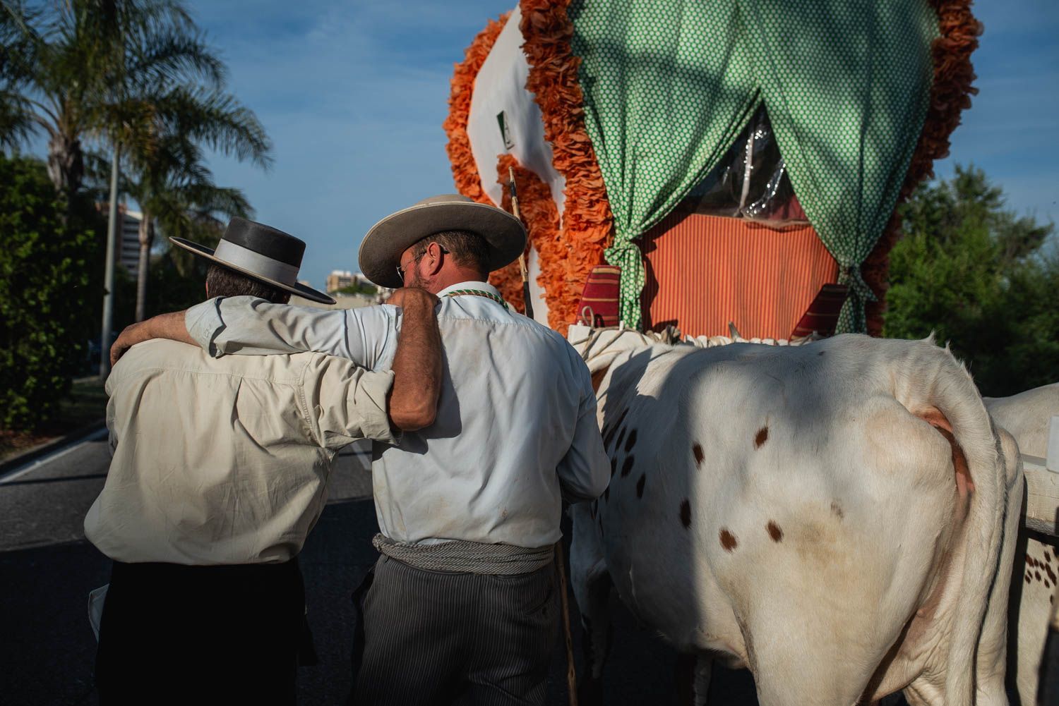 Llegada de la Hermandad del Rocío de Sevilla.
