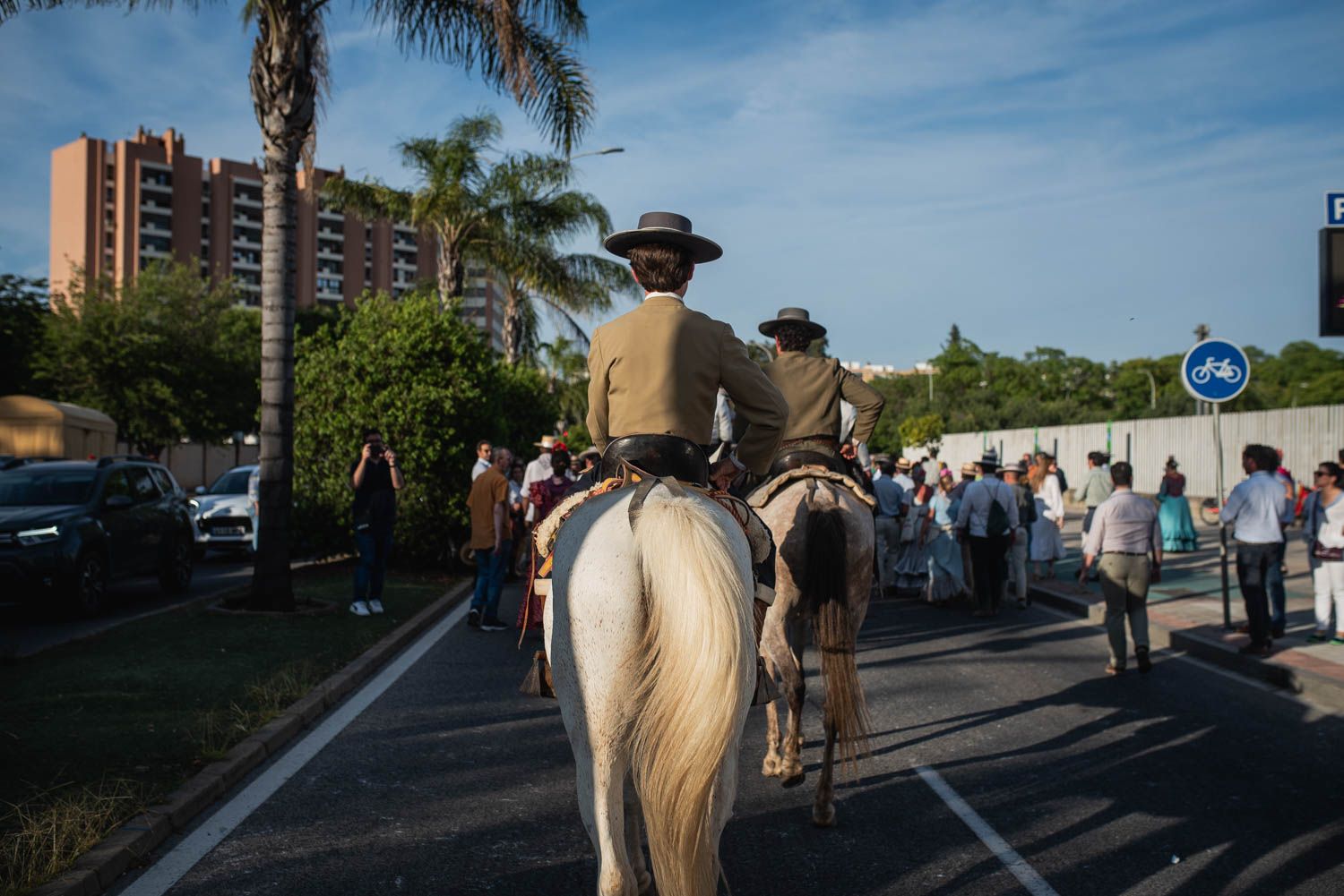 Llegada de la Hermandad del Rocío de Sevilla.