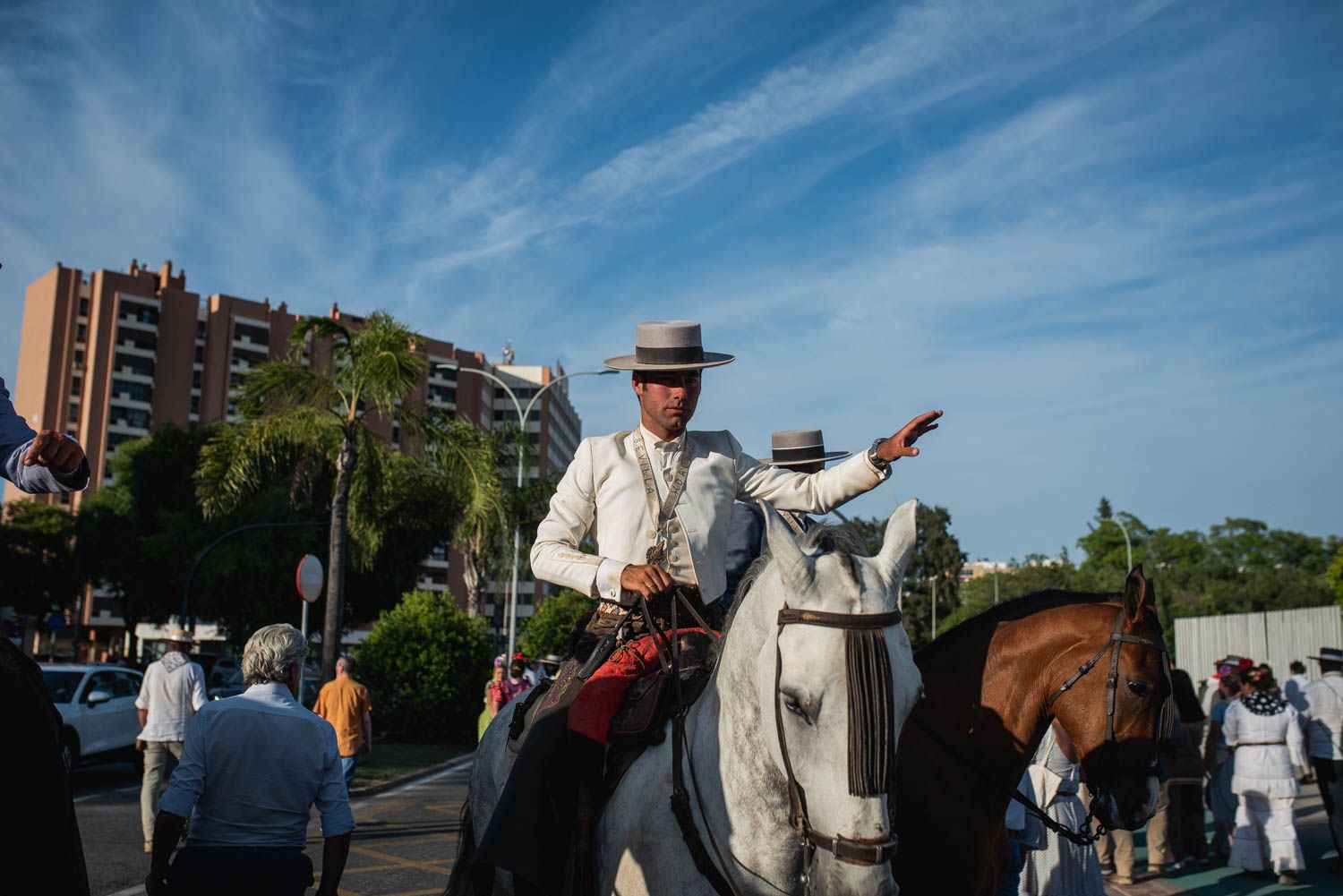 Llegada de la Hermandad del Rocío de Sevilla.
