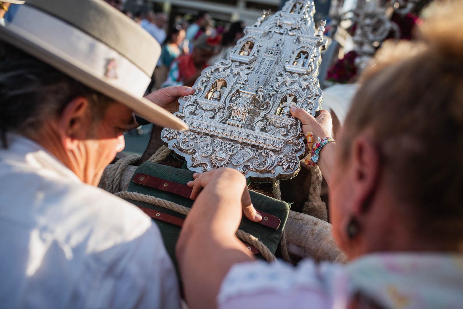 Llegada de la Hermandad del Rocío de Sevilla.