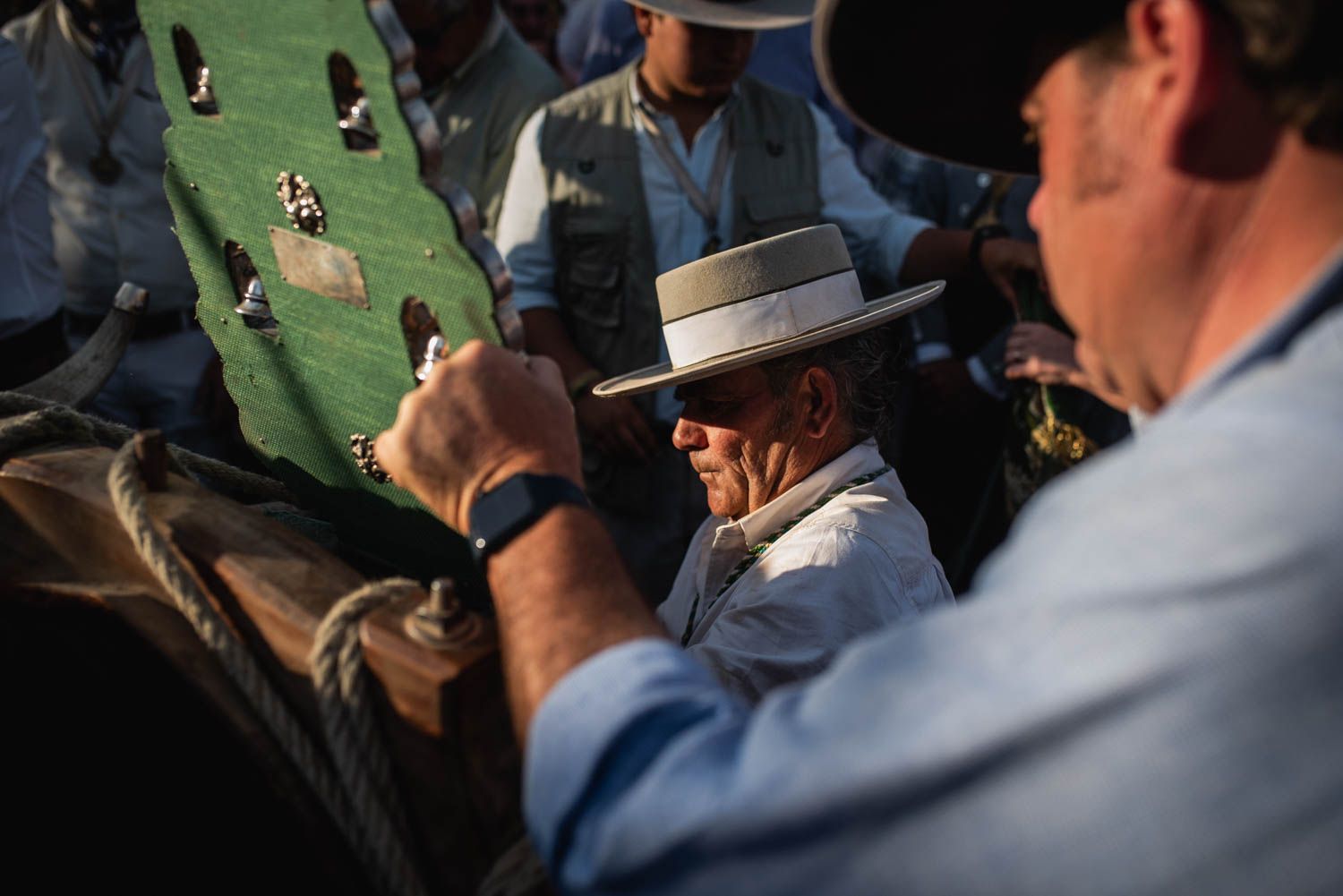 Llegada de la Hermandad del Rocío de Sevilla.