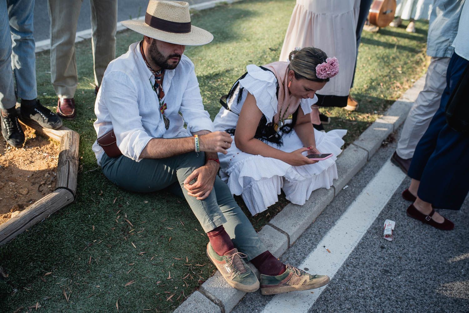 Llegada de la Hermandad del Rocío de Sevilla.