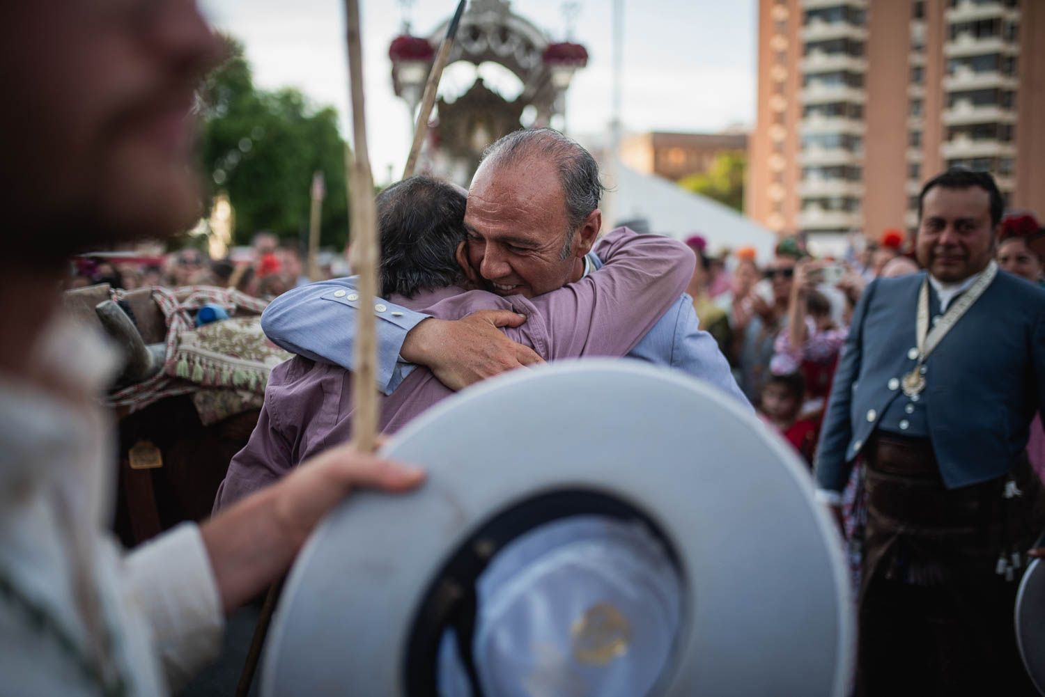 Llegada de la Hermandad del Rocío de Sevilla.