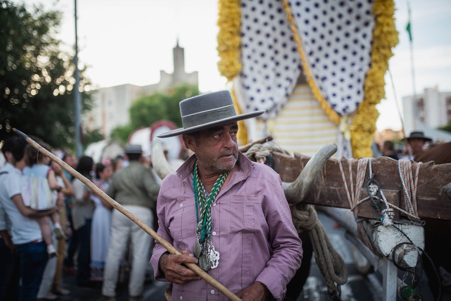 Llegada de la Hermandad del Rocío de Sevilla.