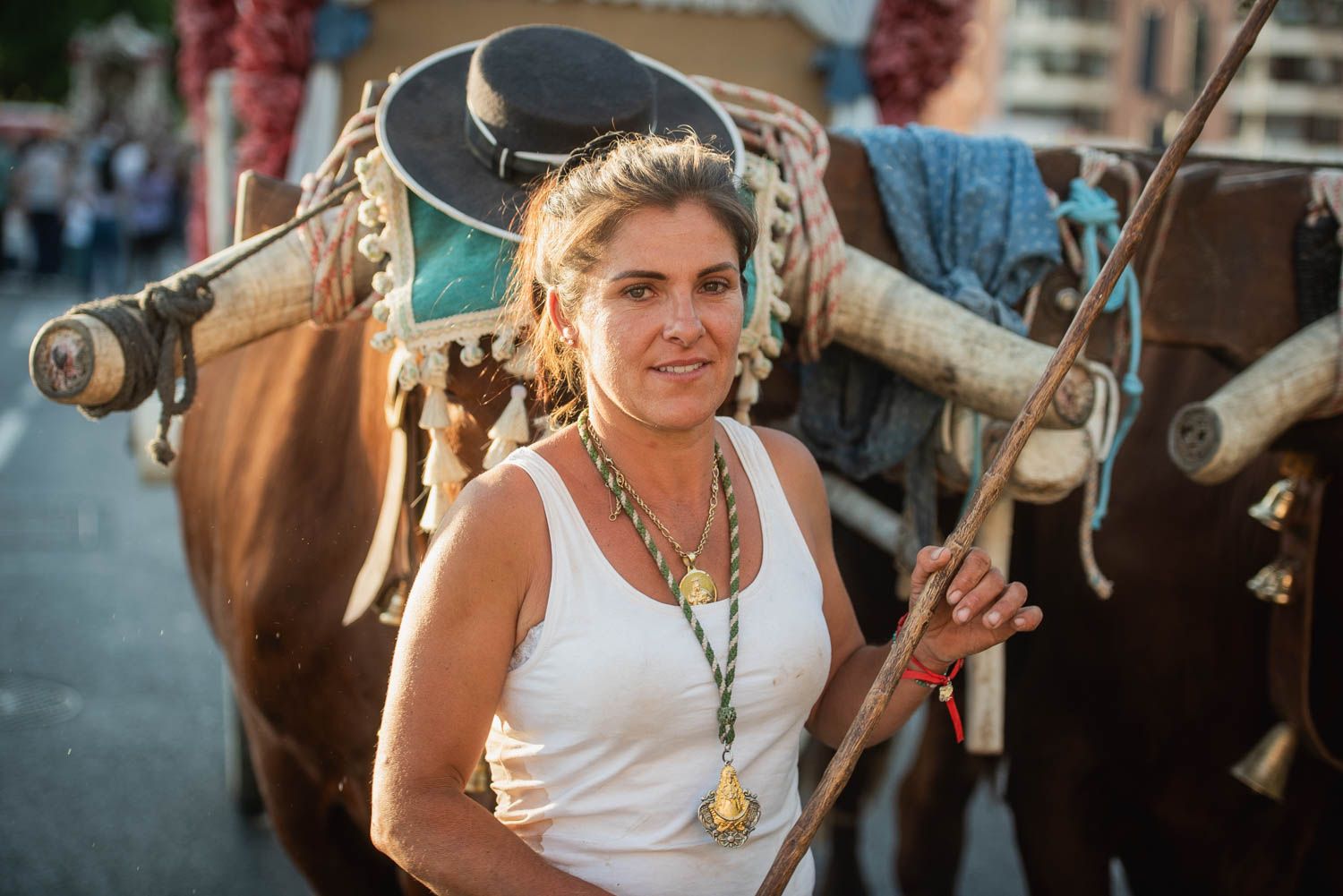 Llegada de la Hermandad del Rocío de Sevilla.
