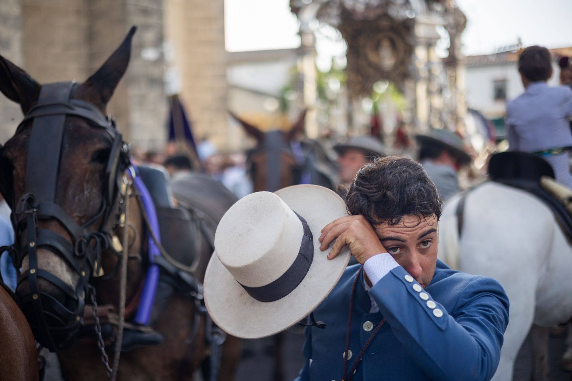 Así ha sido la llegada de la hermandad del Rocío a Jerez