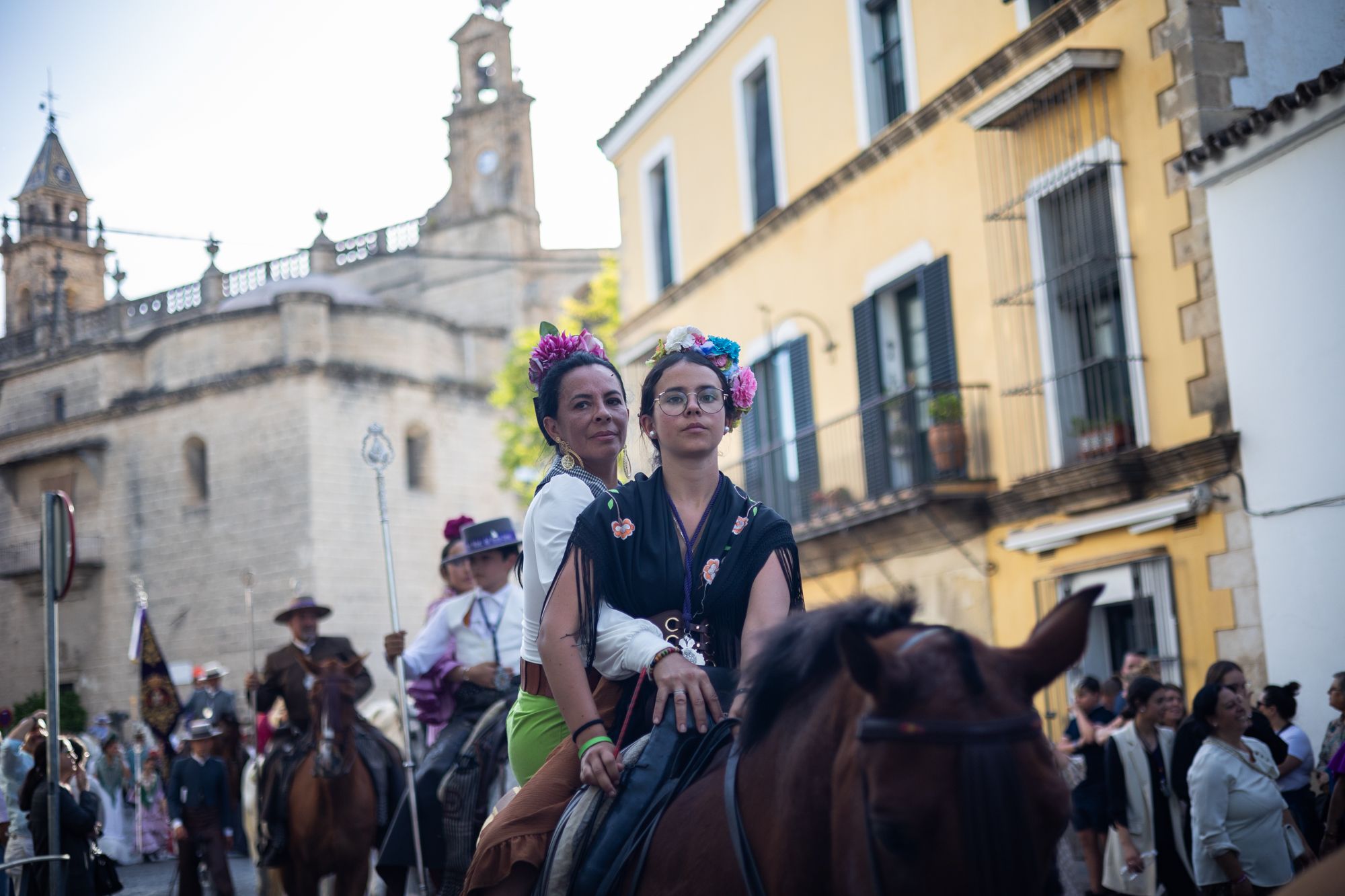 Así ha sido la llegada de la hermandad del Rocío a Jerez