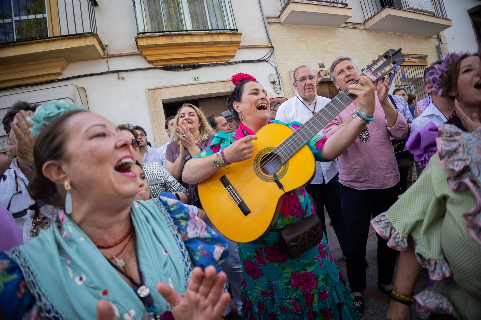 Así ha sido la llegada de la hermandad del Rocío a Jerez