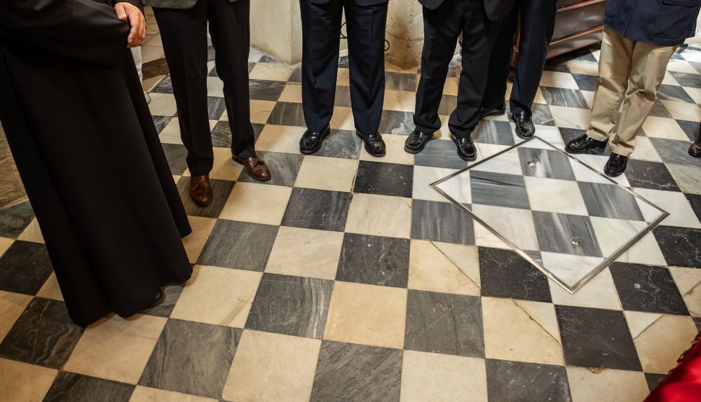 Zonan de acceso a la cripta, que será adaptada y restaurada.