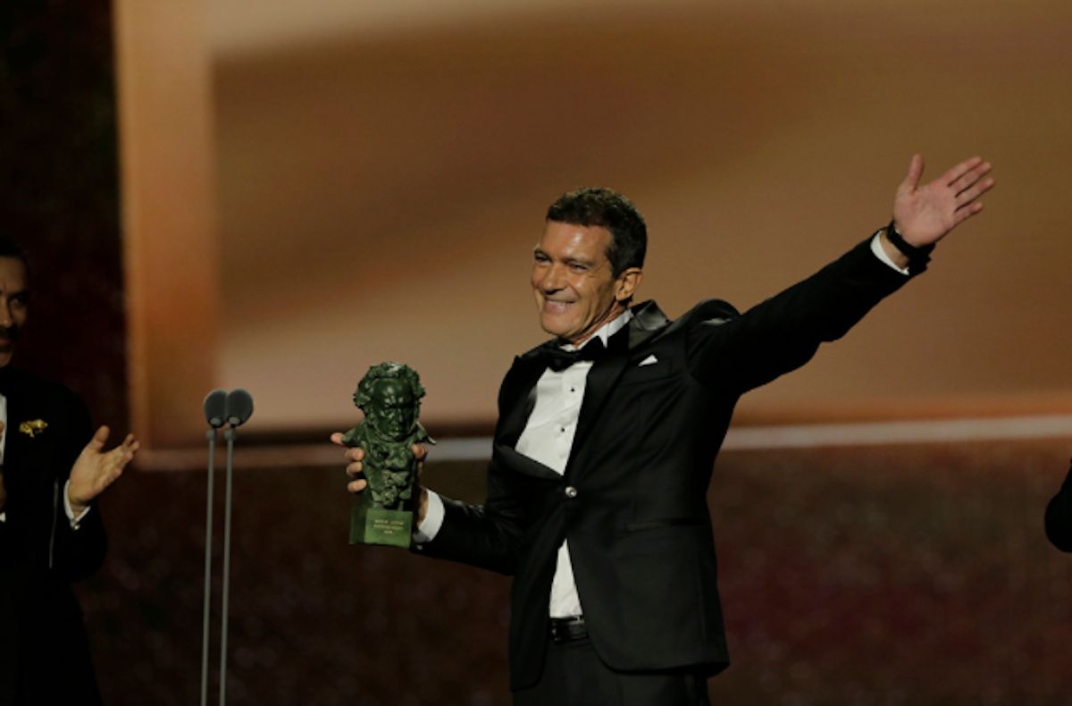 Antonio Banderas en la gala de los Goya 2020. FOTO: Premios Goya