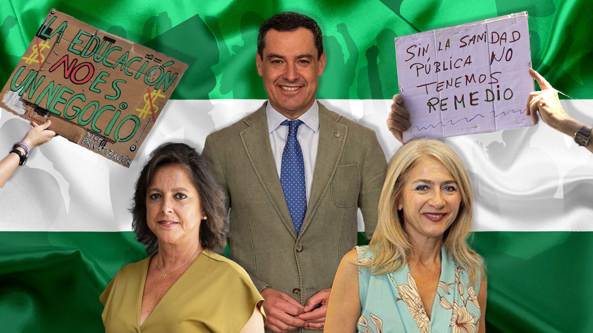 Educación y Sanidad acumulan la mayor parte de las protestas en Andalucía.