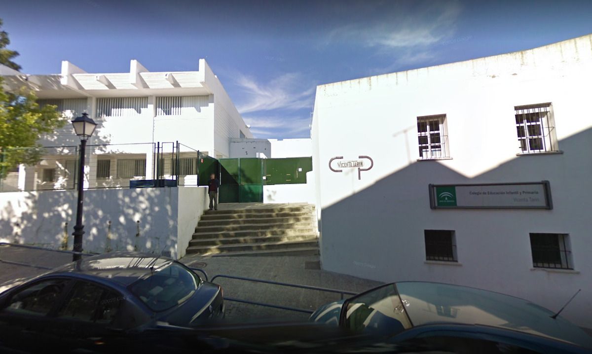 El colegio Vicenta Tarín de Arcos de la Frontera en una imagen de Google Maps.