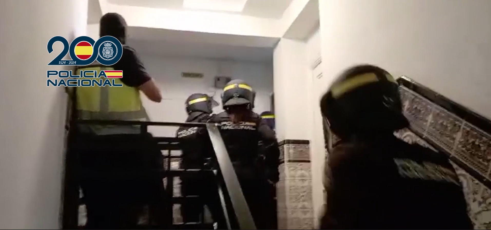 Un momento de una de las operaciones efectuadas por la Policía Nacional para desarticular este grupo criminal.