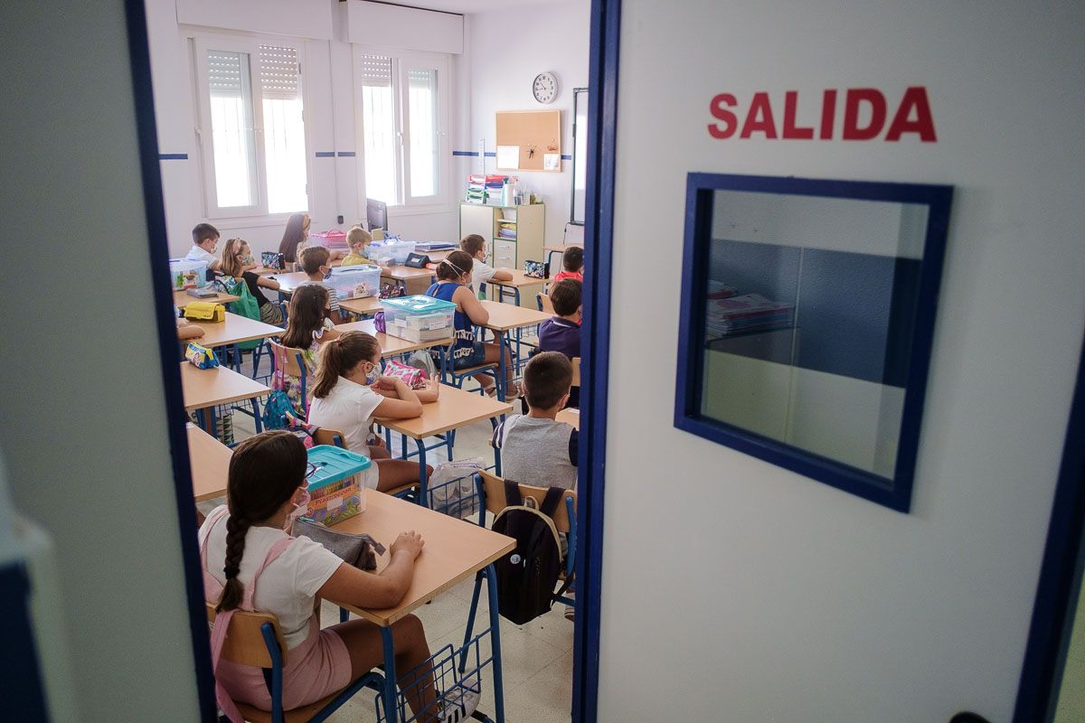 Una clase en un colegio de la provincia de Cádiz.