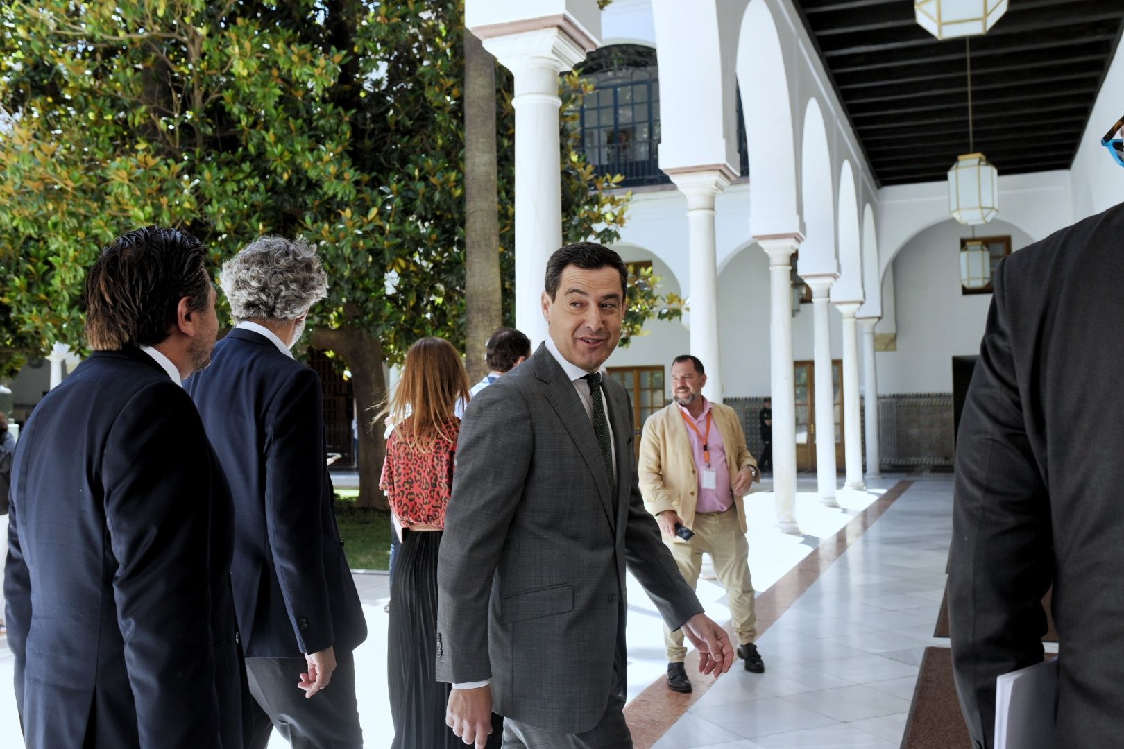 Juanma Moreno en el Parlamento de Andalucía este miércoles.