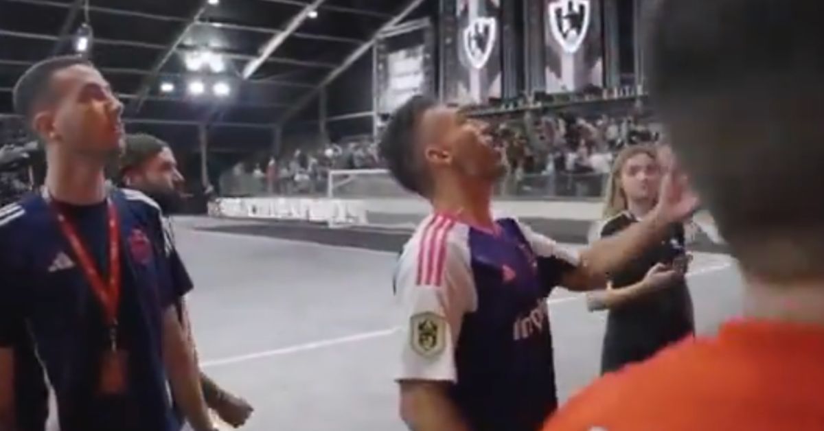 David Barral, tras el incidente protagonizado.