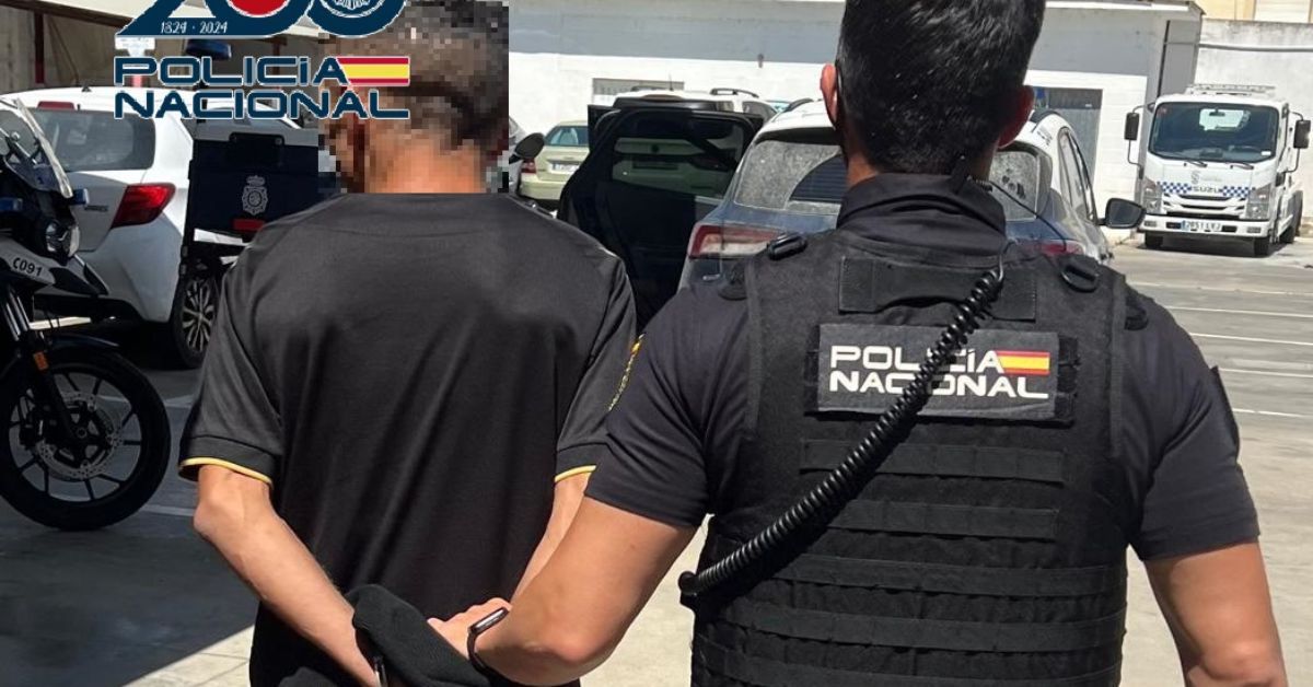 El detenido por dar una paliza con un martillo a un compañero.