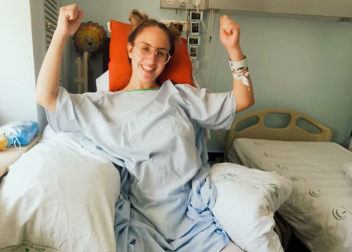 Laura López en el hospital Puerta del Mar de Cádiz. FOTO: CEDIDA