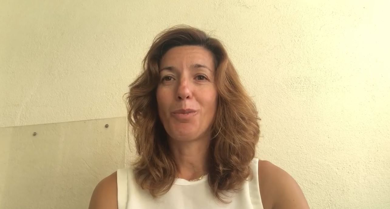 La alcaldesa de Benaocaz, Belén García. 