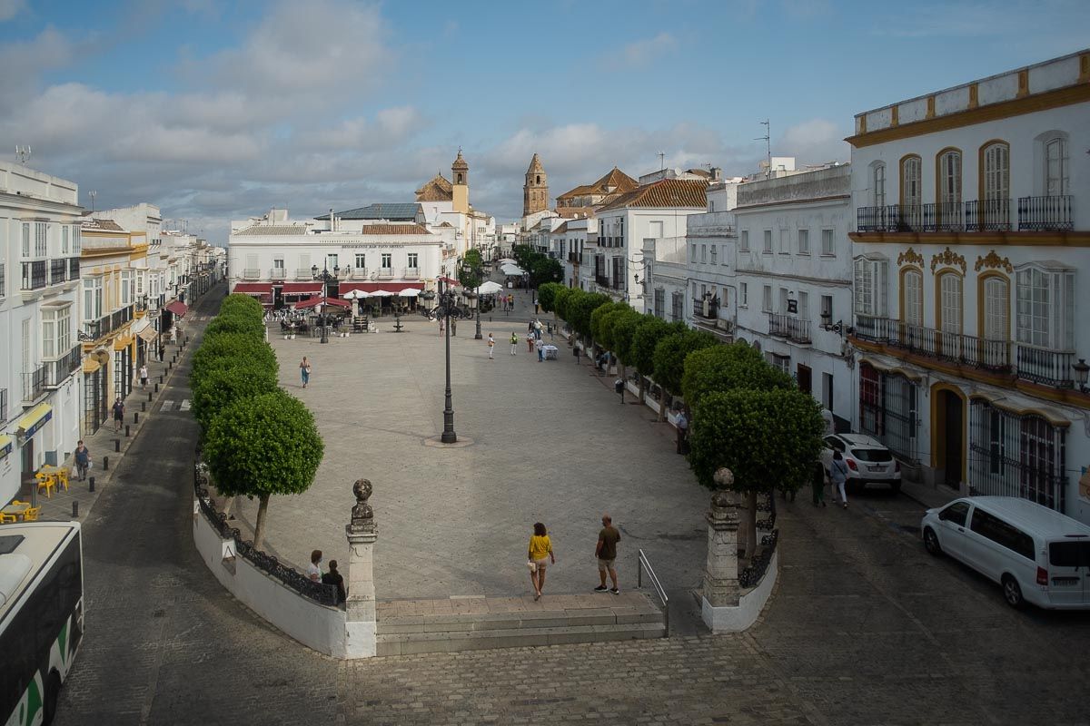 Una imagen de la plaza principal de Medina Sidonia.