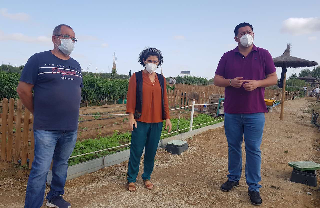 Visita a los huertos de ocio de Guadalcacín.