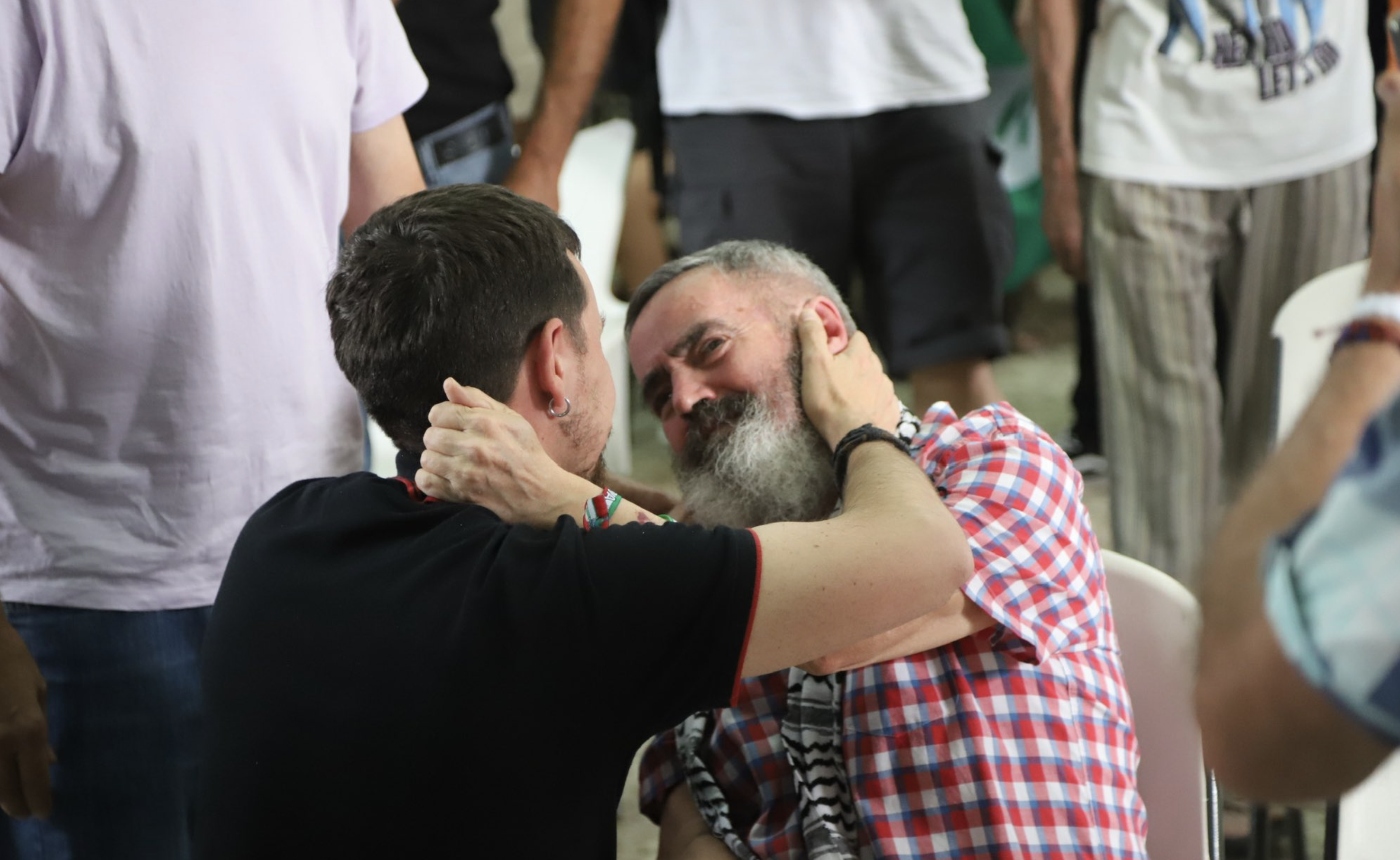 La imagen que ha compartido Pablo Iglesias, en la que aparece junto a Juan Manuel Sánchez Gordillo.