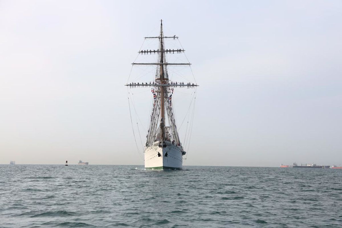 El buque escuela Esmeralda en una imagen reciente. 