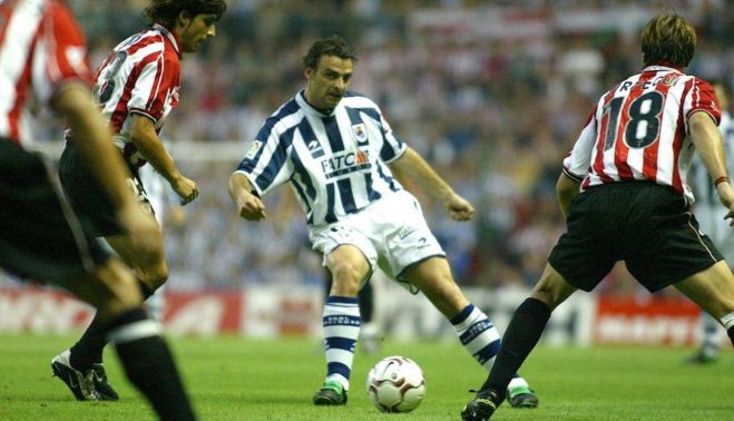 De Pedro, cuando jugaba en la Real Sociedad.