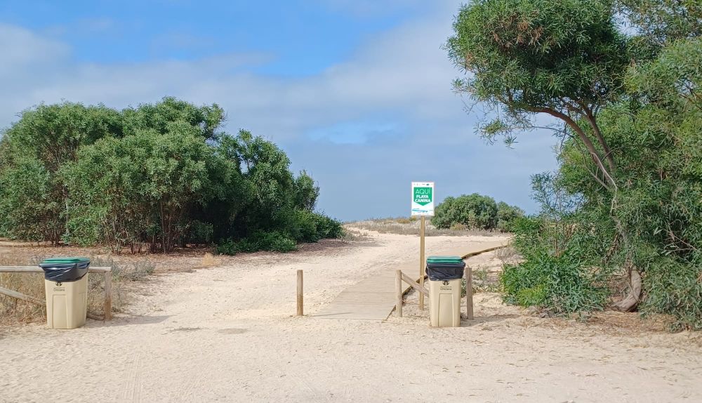 Playa canina de Chiclana
