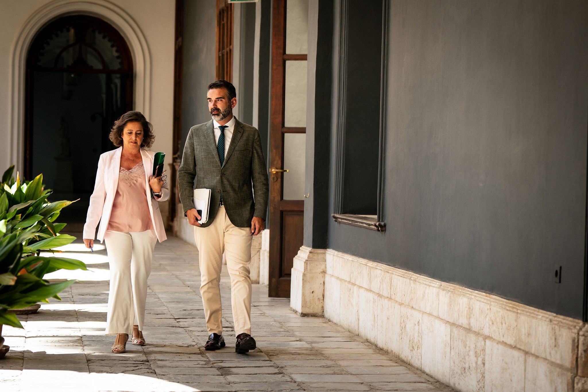 Catalina García y Ramón Fernández-Pacheco, consejeros de la Junta de Andalucía.