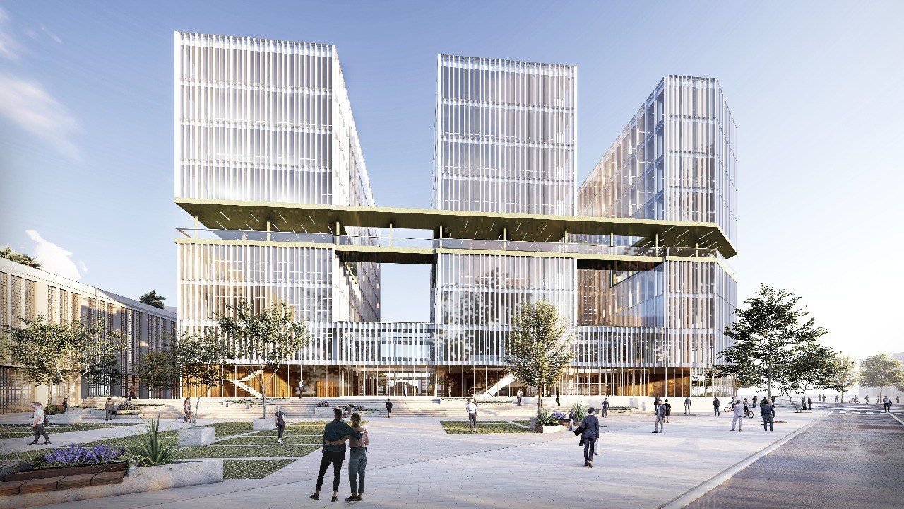 Recreación del proyecto para la Ciudad de la Justicia de Cádiz.