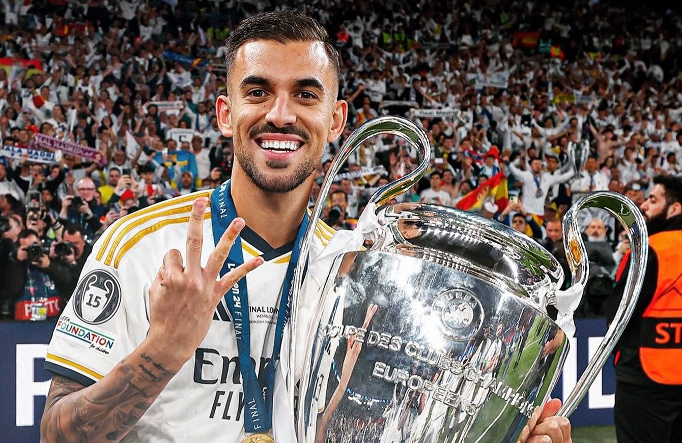 Dani Ceballos, con su tercera Champions.