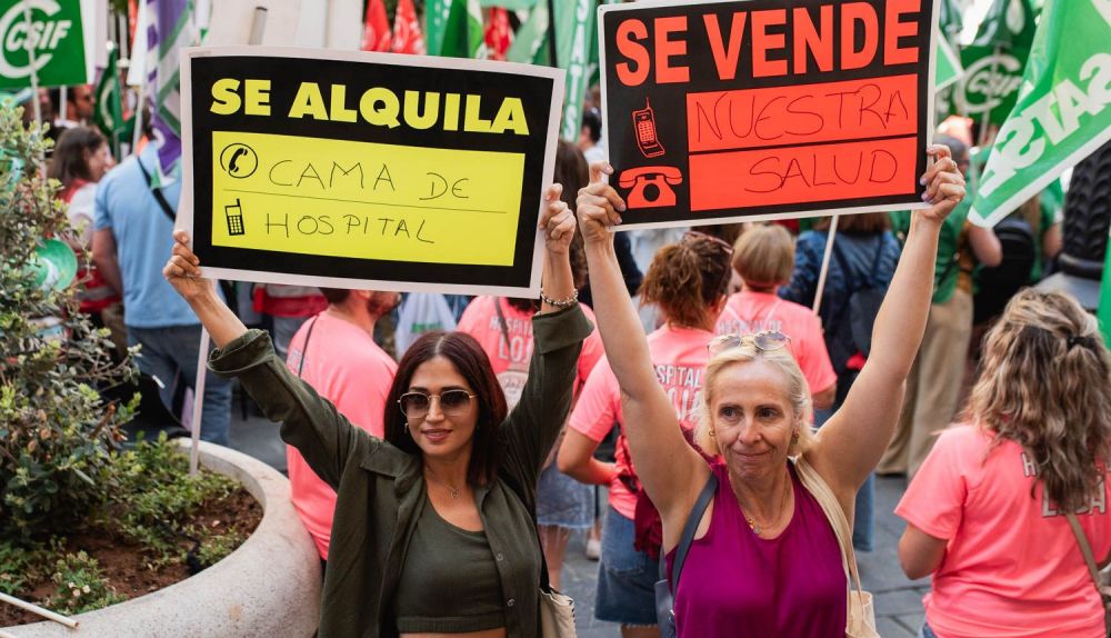 Manifestación en Sevilla contra la gestión del Servicio Andaluz de Salud, SAS, el pasado 20 de junio.