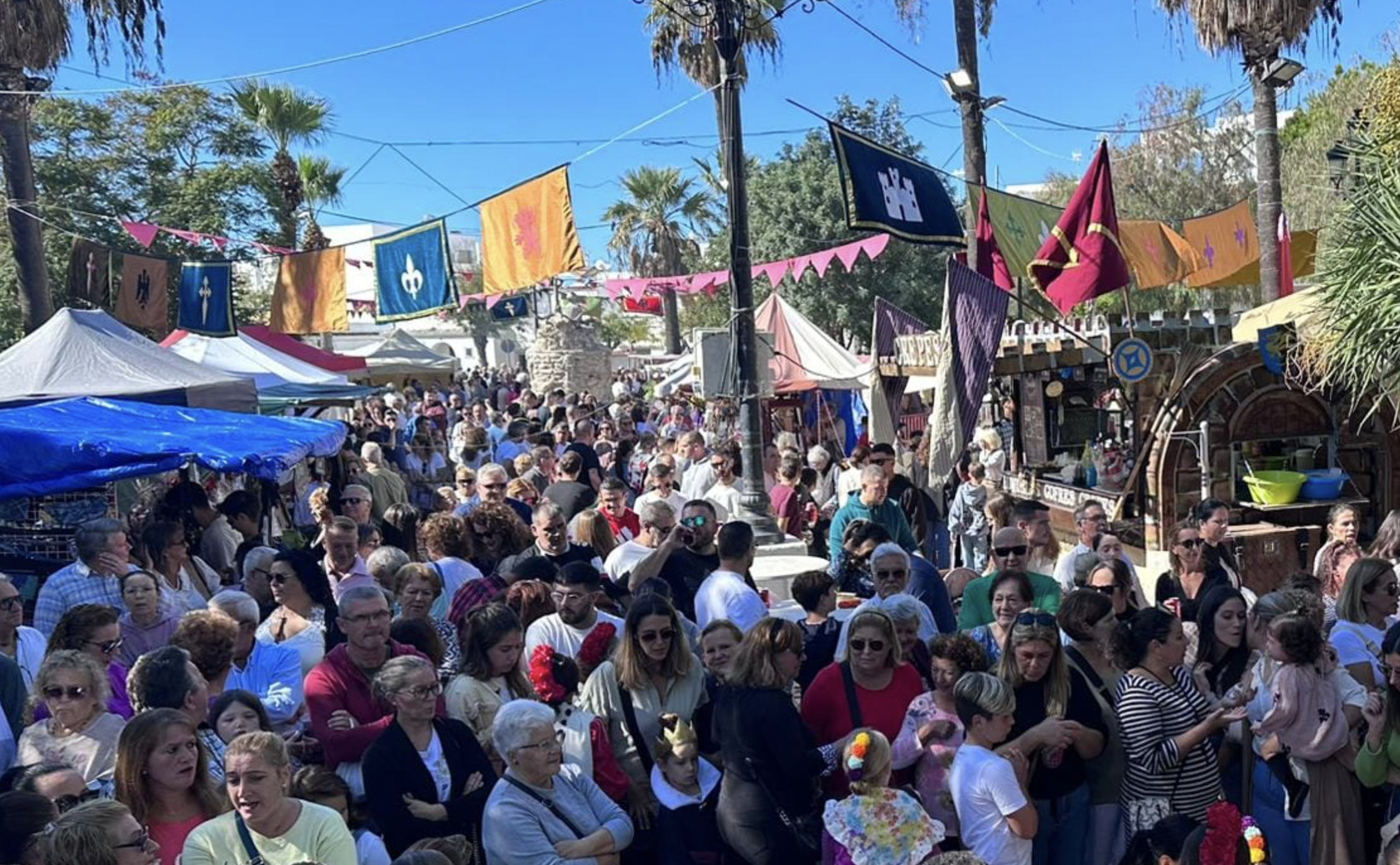 Un mercado temático en Barbate en una imagen de archivo.