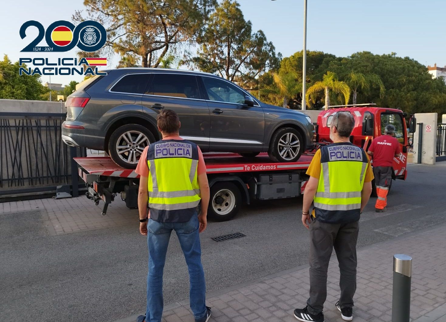 El Audi Q7 que robó la banda de delincuentes en el Parque Empresarial de Jerez.
