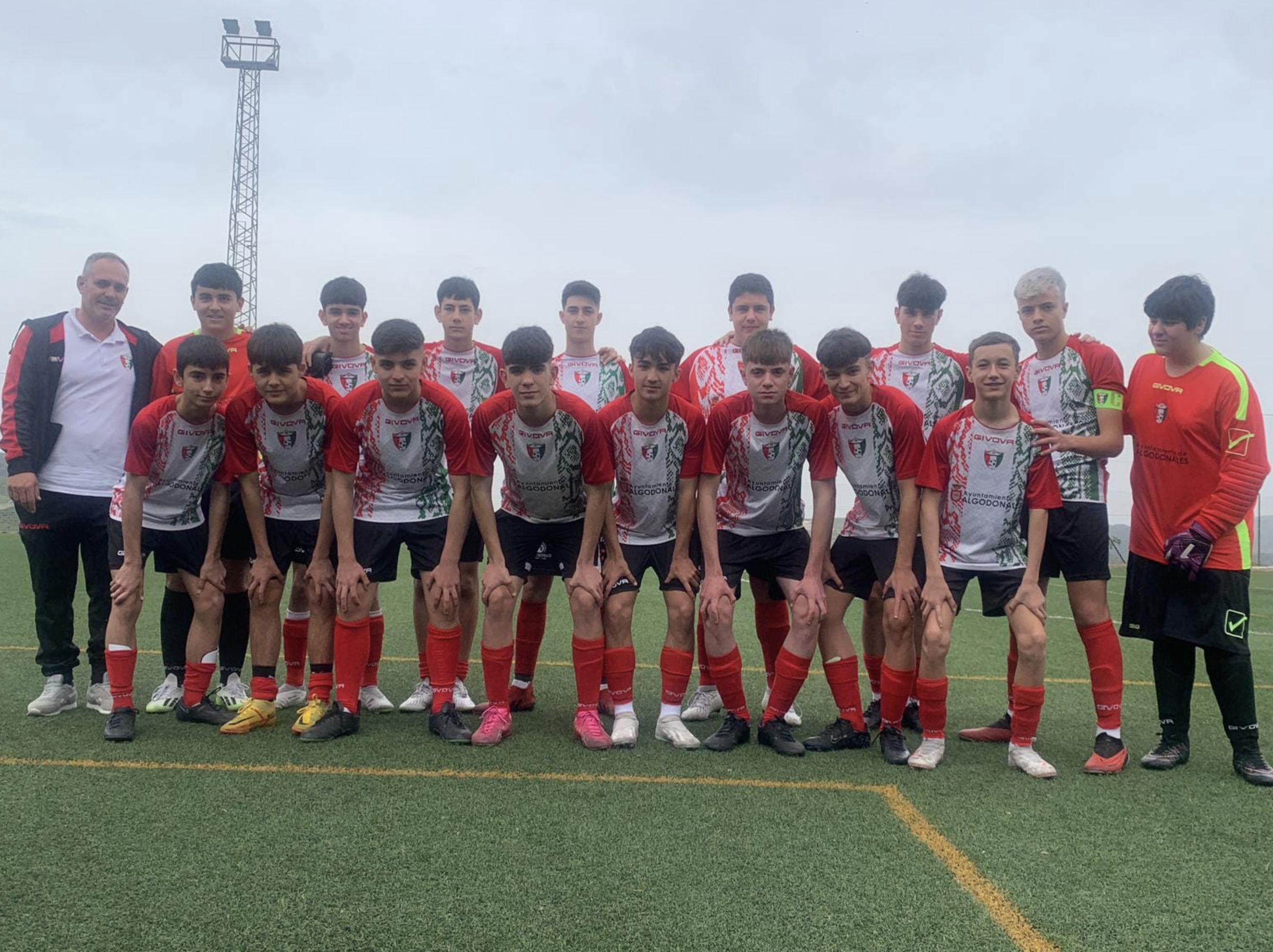 Equipo cadete de la UD Algodonales en el que militaba Fernando.