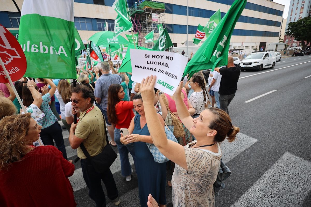 Huelga sanitaria del SAS en Cádiz.