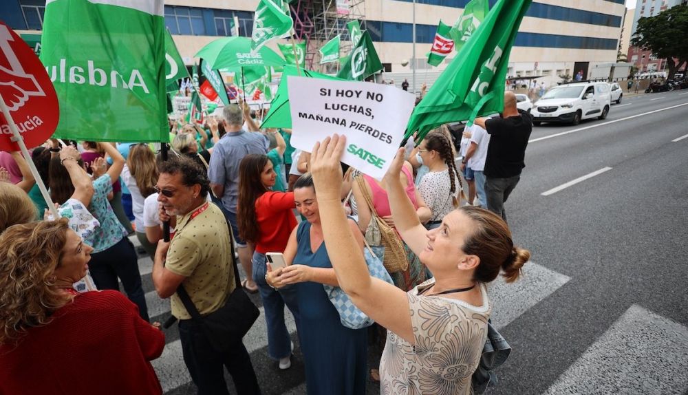 Huelga sanitaria del SAS en Cádiz.