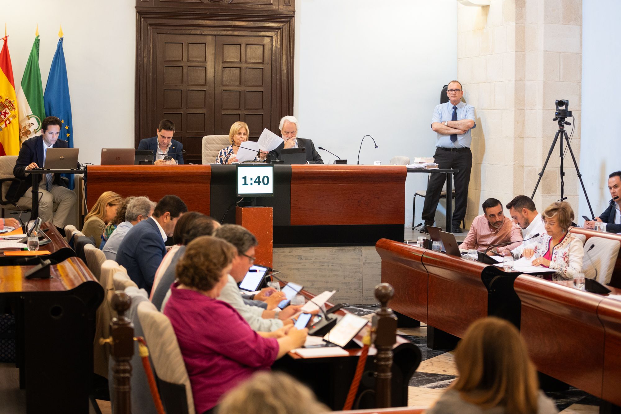 El gobierno de Jerez, en un pleno reciente. El gobierno de Jerez, en un pleno reciente.