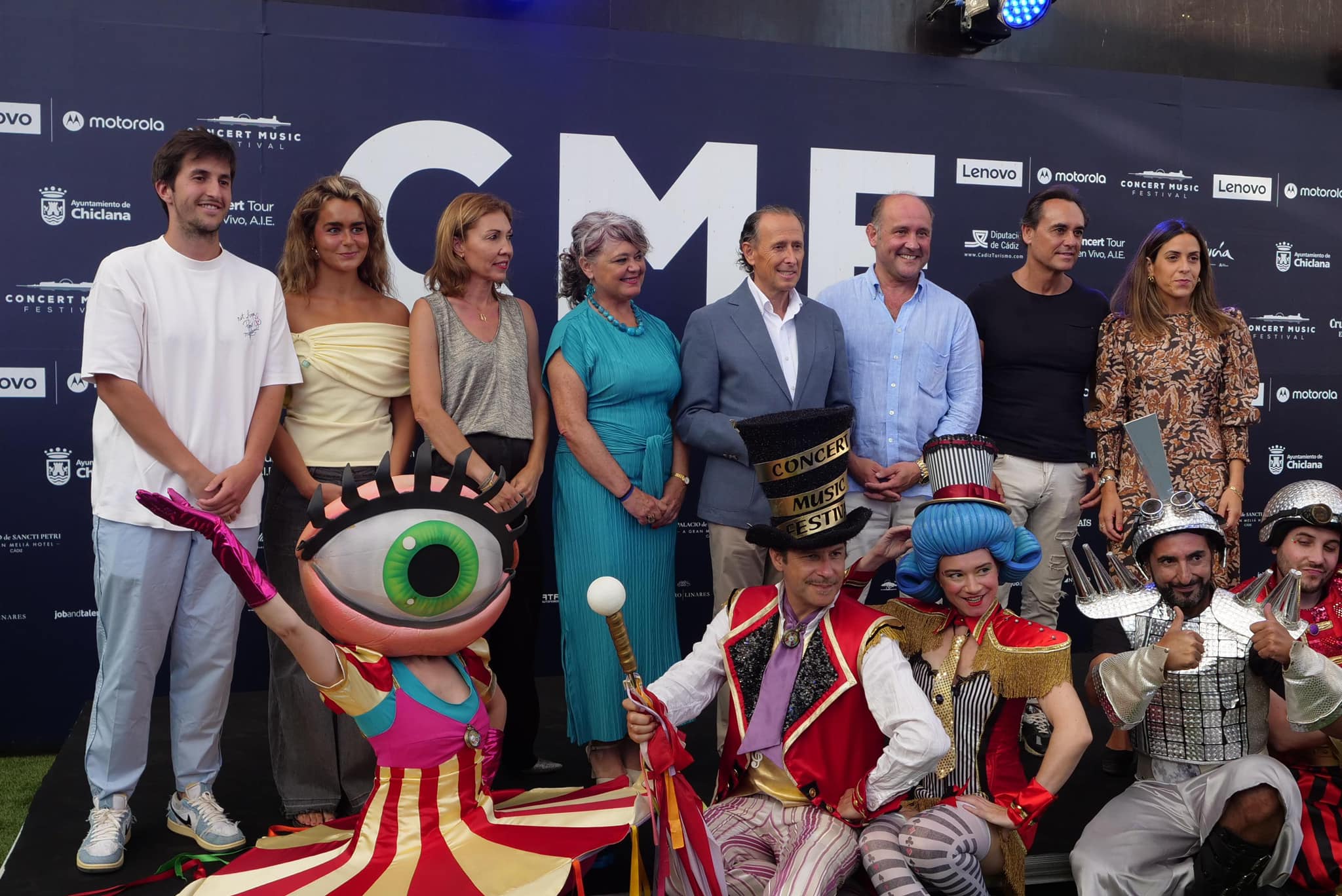 Inauguración del Concert Music Festival, con autoridades y organizadores.