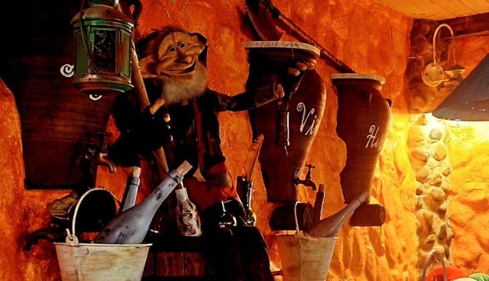 Detalle de la decoración del restaurante.