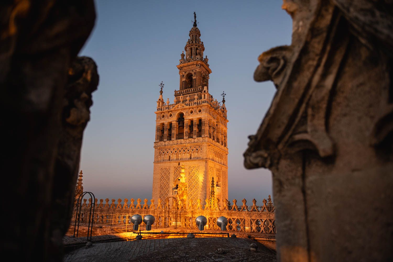 Vistas de la Giralda de Sevilla. 